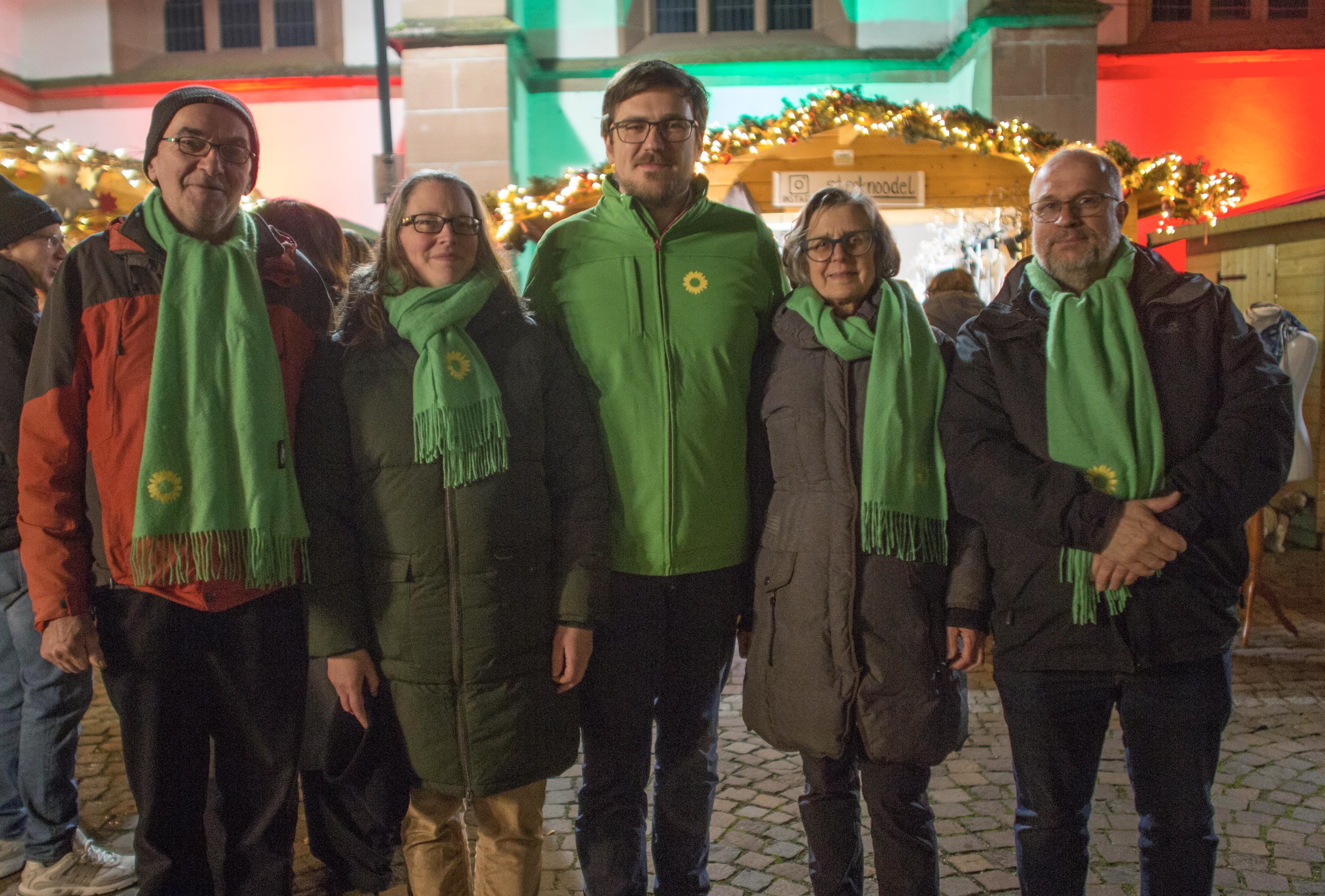 Der neue Vorstand der Grünen des Ortsverbands der Verbandsgemeinde Kandel (v.l.n.r.): Martin Lind (Kassierer), Dr. Anke Kühne (Beisitzerin), Chris Eberhardt (1. Vorsitzender), Ursel Schmitt-Wagner (2. Vorsitzende) und Thomas Schönitz (Beisitzer).